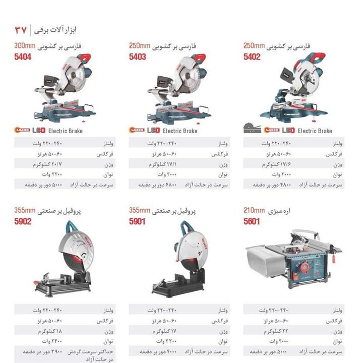 فارسی بر  210 میلیمتر رونیکس